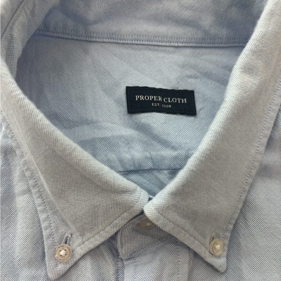 Classic Light Blue Men's Button Down Shirt - Picture 2 of 6